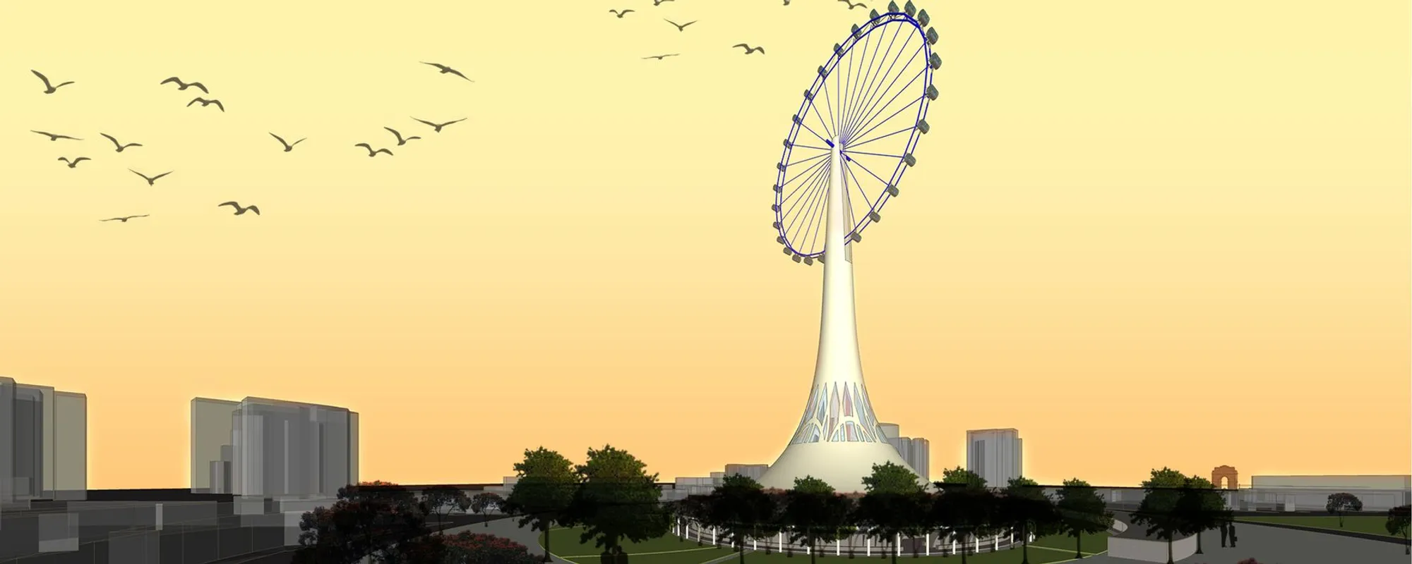 Delhi Eye: Reimagining Connaught Place Around a Civic Landmark and Pedestrian Core