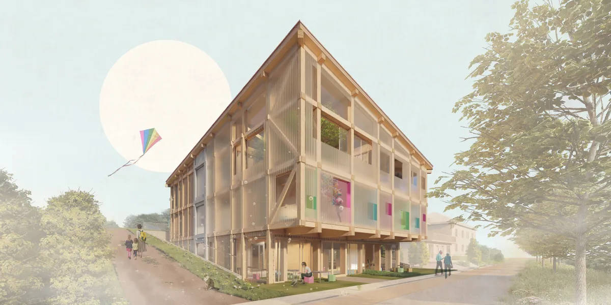 House of culture in the Glogoczow Village Center
