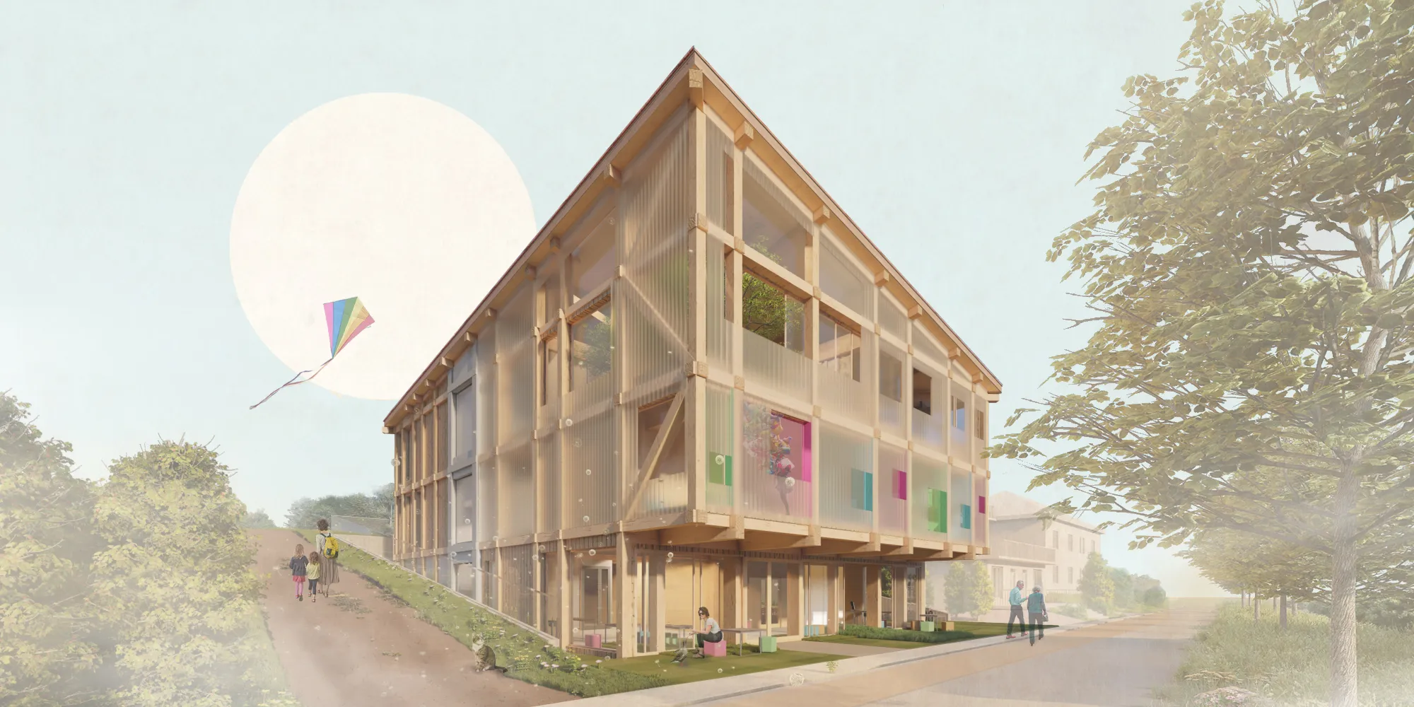 House of culture in the Glogoczow Village Center