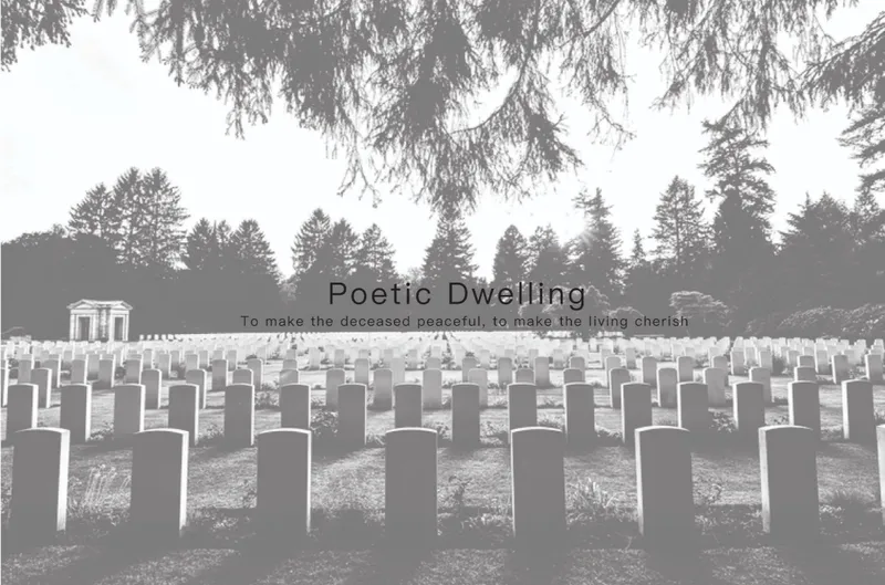 Rows of white headstones in a military cemetery framed by overhanging conifer branches