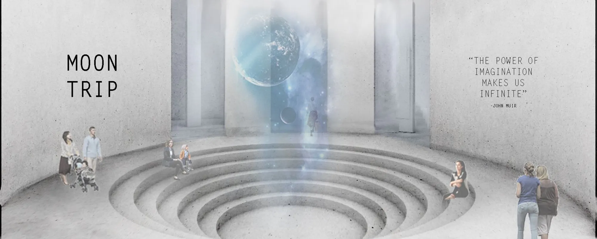 Moon Trip Centre: Circular Geometry as a Gateway to Cosmic Experience