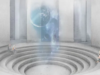 Moon Trip Centre: Circular Geometry as a Gateway to Cosmic Experience