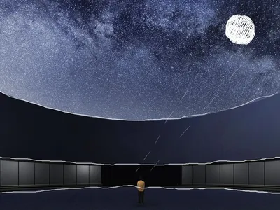 Sea of Tranquility: A Circular Void that Frames the Night Sky