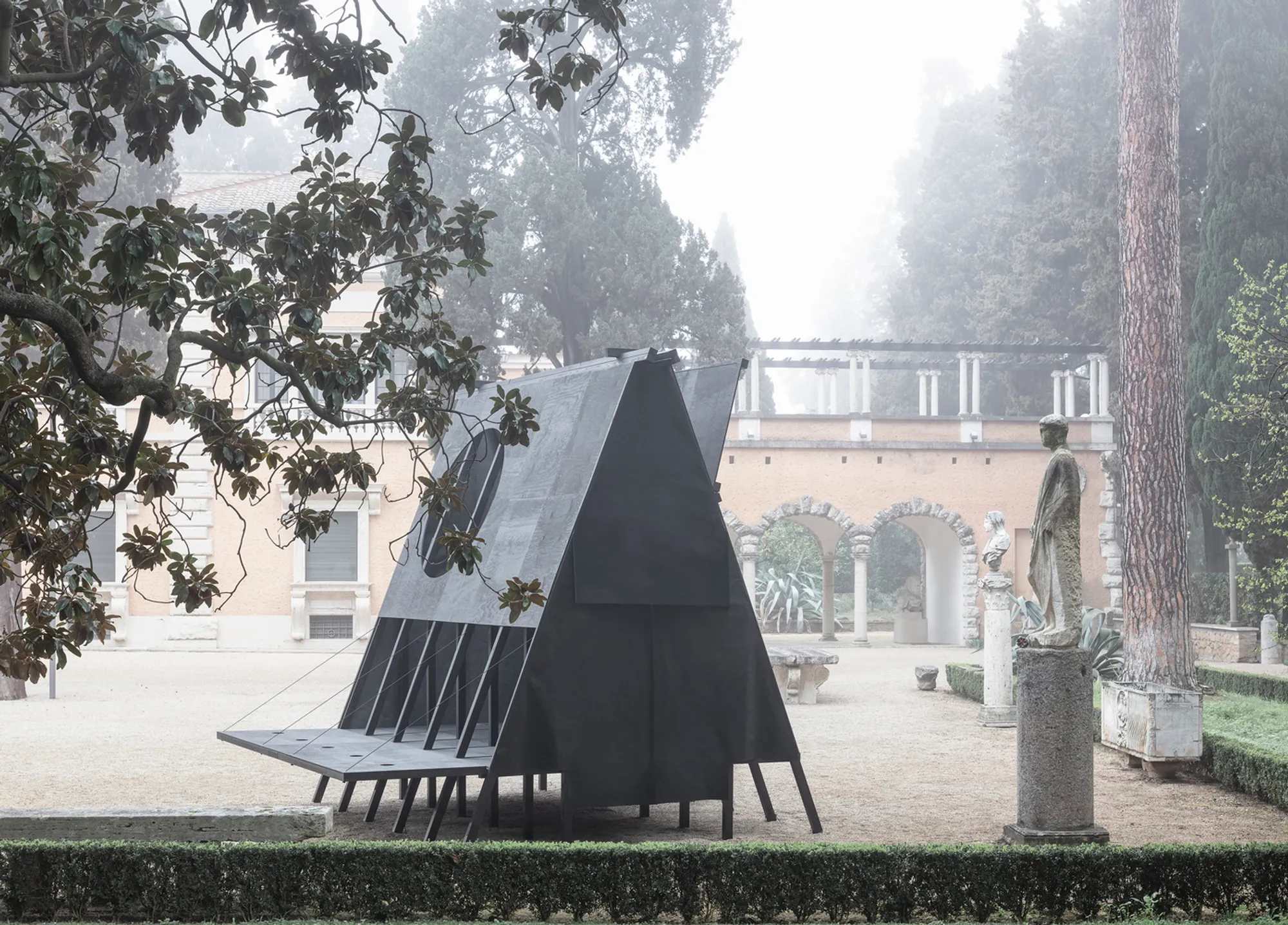 Black Pavilion by Buero Wagner: A Reconfigurable Timber Retreat in Nature