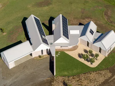 Earth by the River Residence by Luigi Rosselli Architects: A Sustainable Rammed Earth House Design in Rural Australia