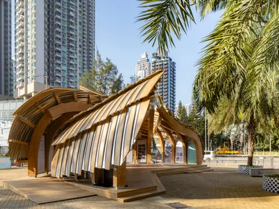 Bamboo Pavilion Design in Hong Kong – Urban Living Lab by Su Chang Design Research Office
