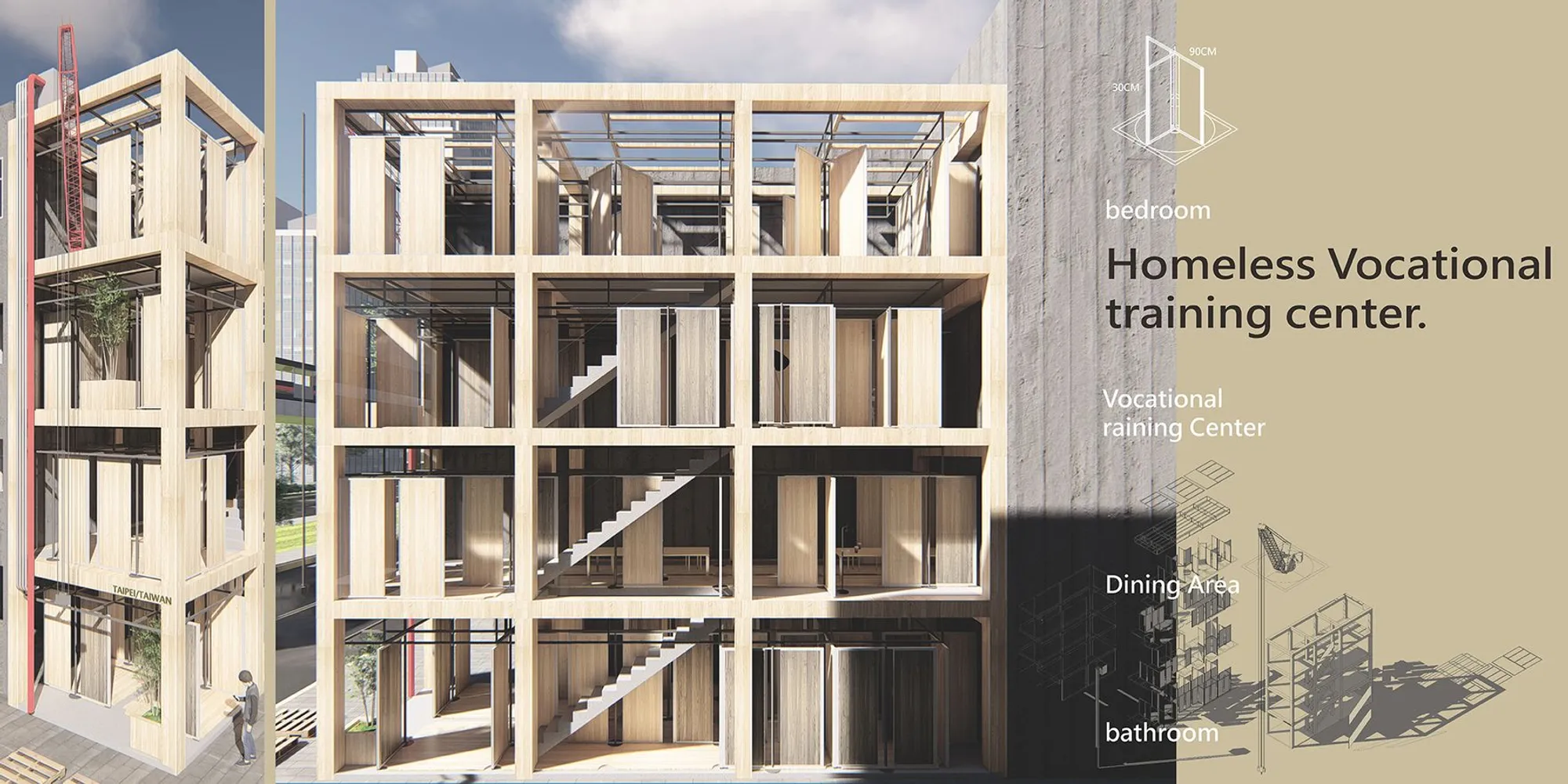 Homeless Vocational Training Center: Modular Reuse as a Tool for Social Reintegration