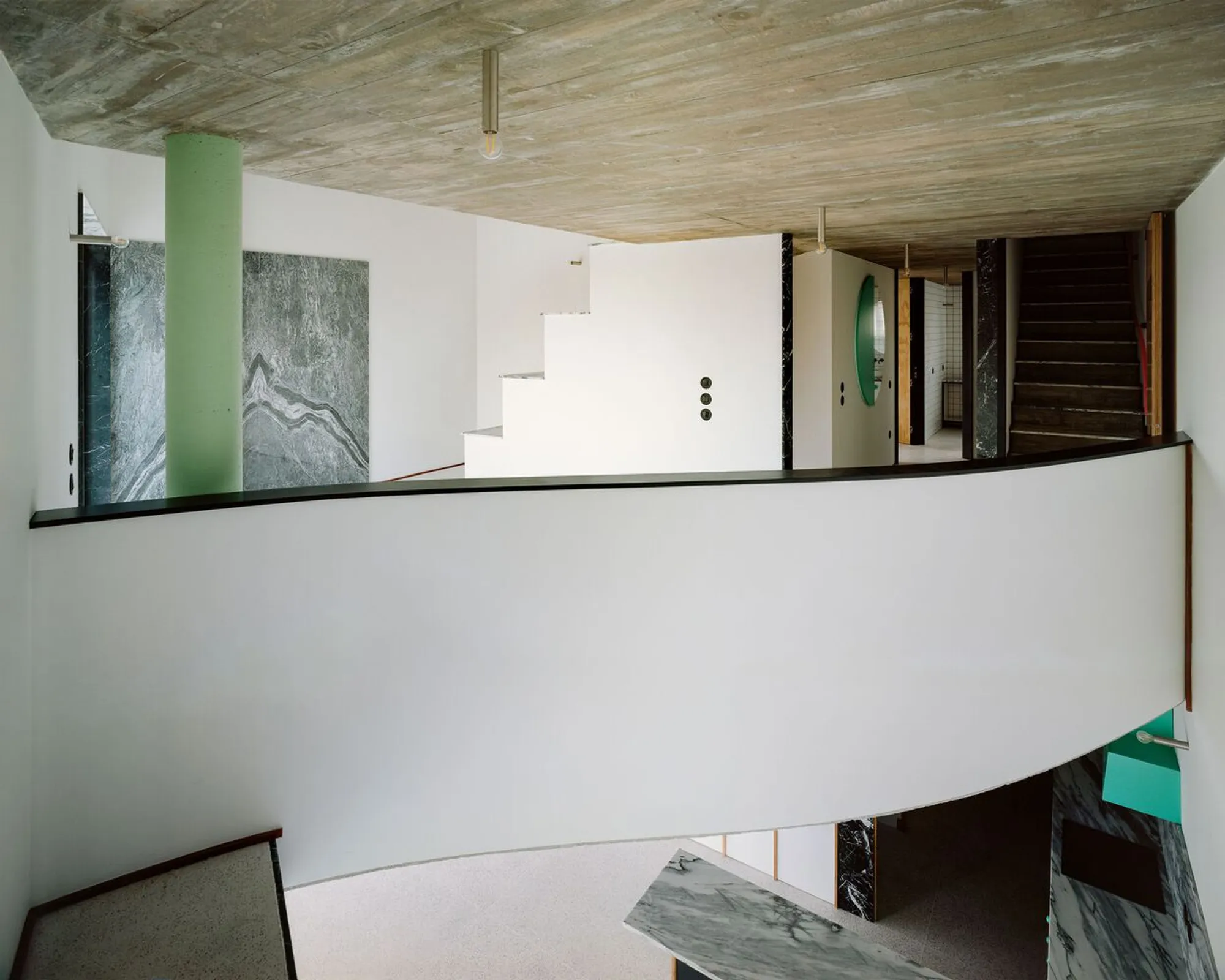 House with an Inverted Roof by fala: A Playful Take on Inverted Roof House Design in Matosinhos