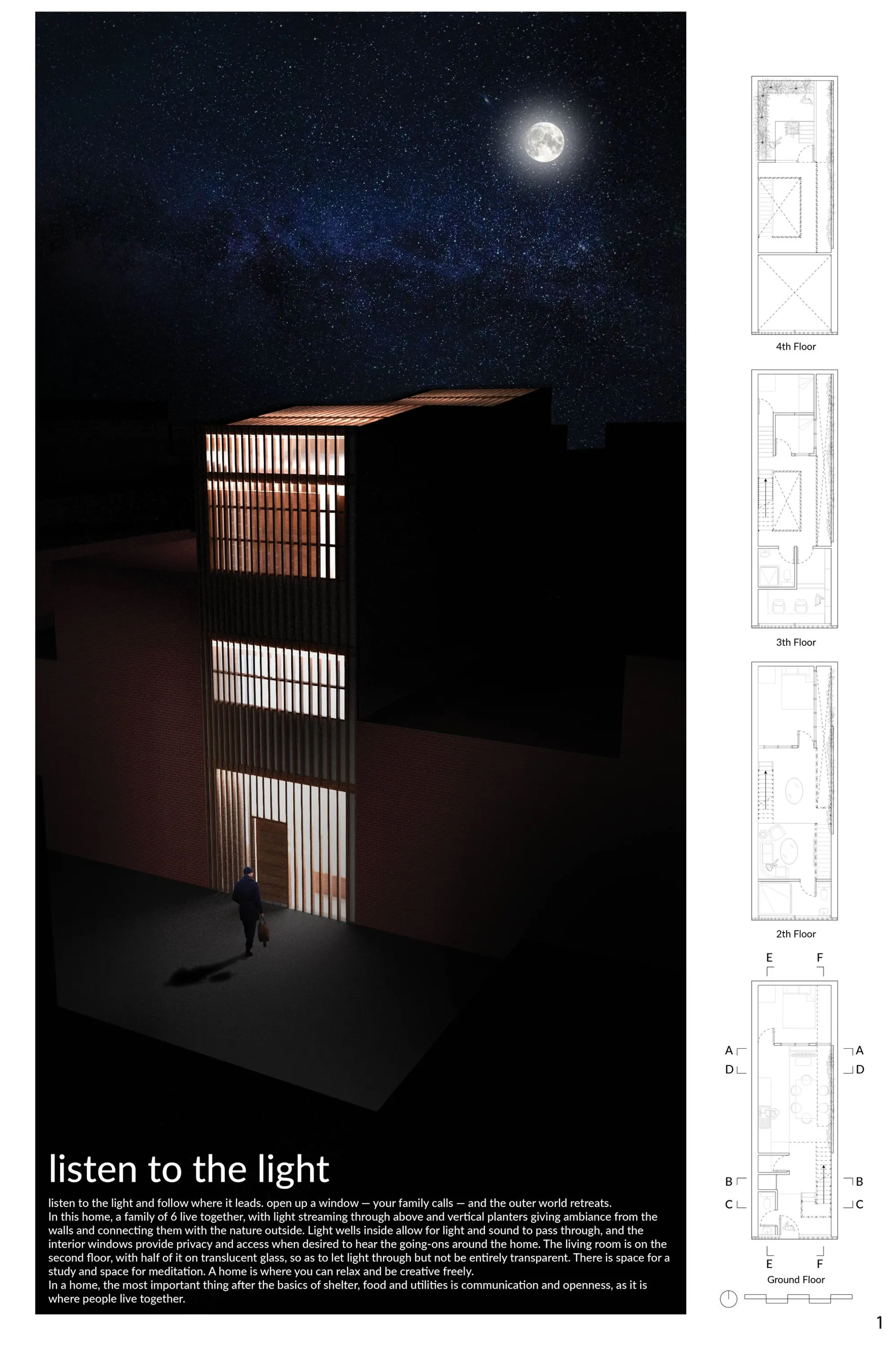 Listen to the Light: A Four-Story Home for Six on a 4-Metre Lot in Toronto