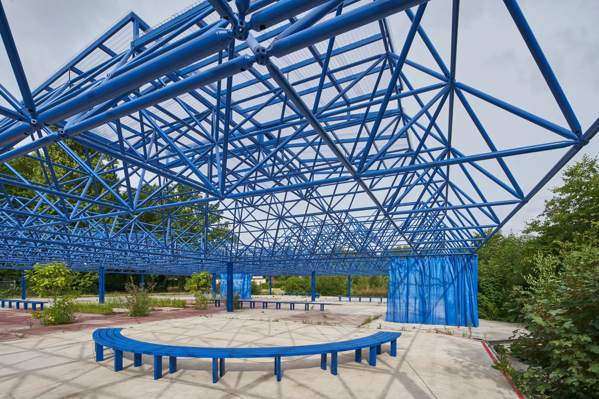 Blue Hour at Spreepark by Modulorbeat – Transforming an Abandoned Landmark into a Cultural Park Installation in Berlin
