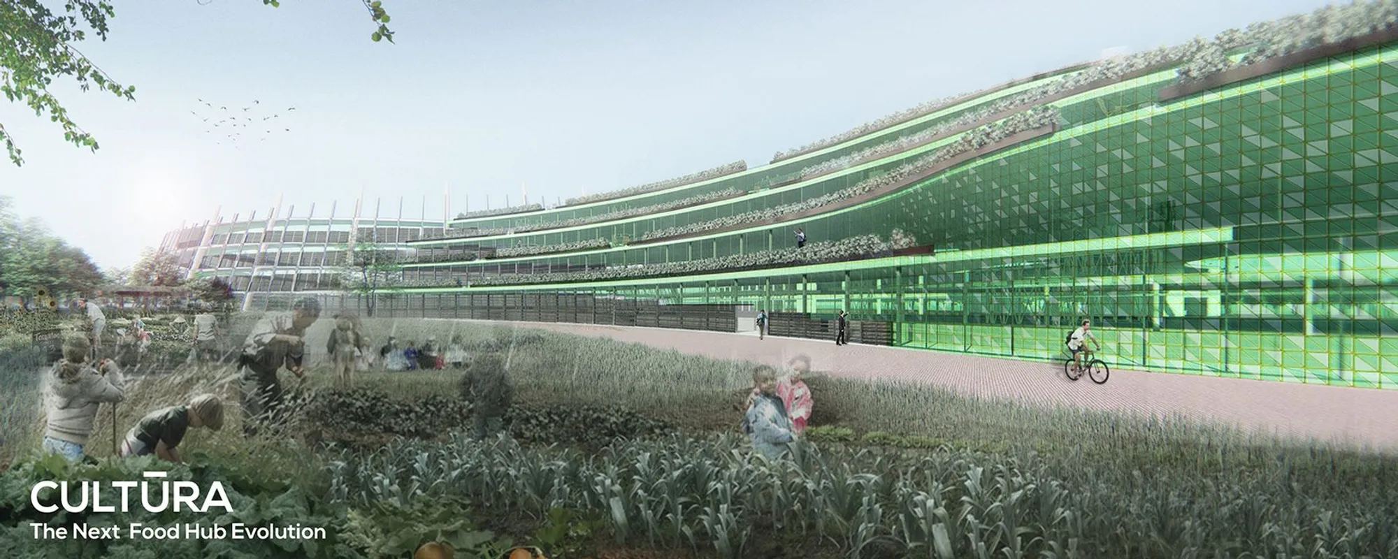 Cultura: Where Algae Facades and Vertical Farms Redefine the Urban Food Market