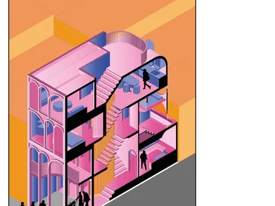 Nano Nest: Compact Refugee Housing Rooted in Rome's Architectural Language