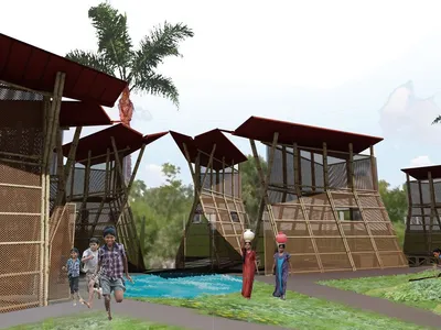Communal Resilience: Clusters of 20 Families Designed to Outlast Kerala's Floods