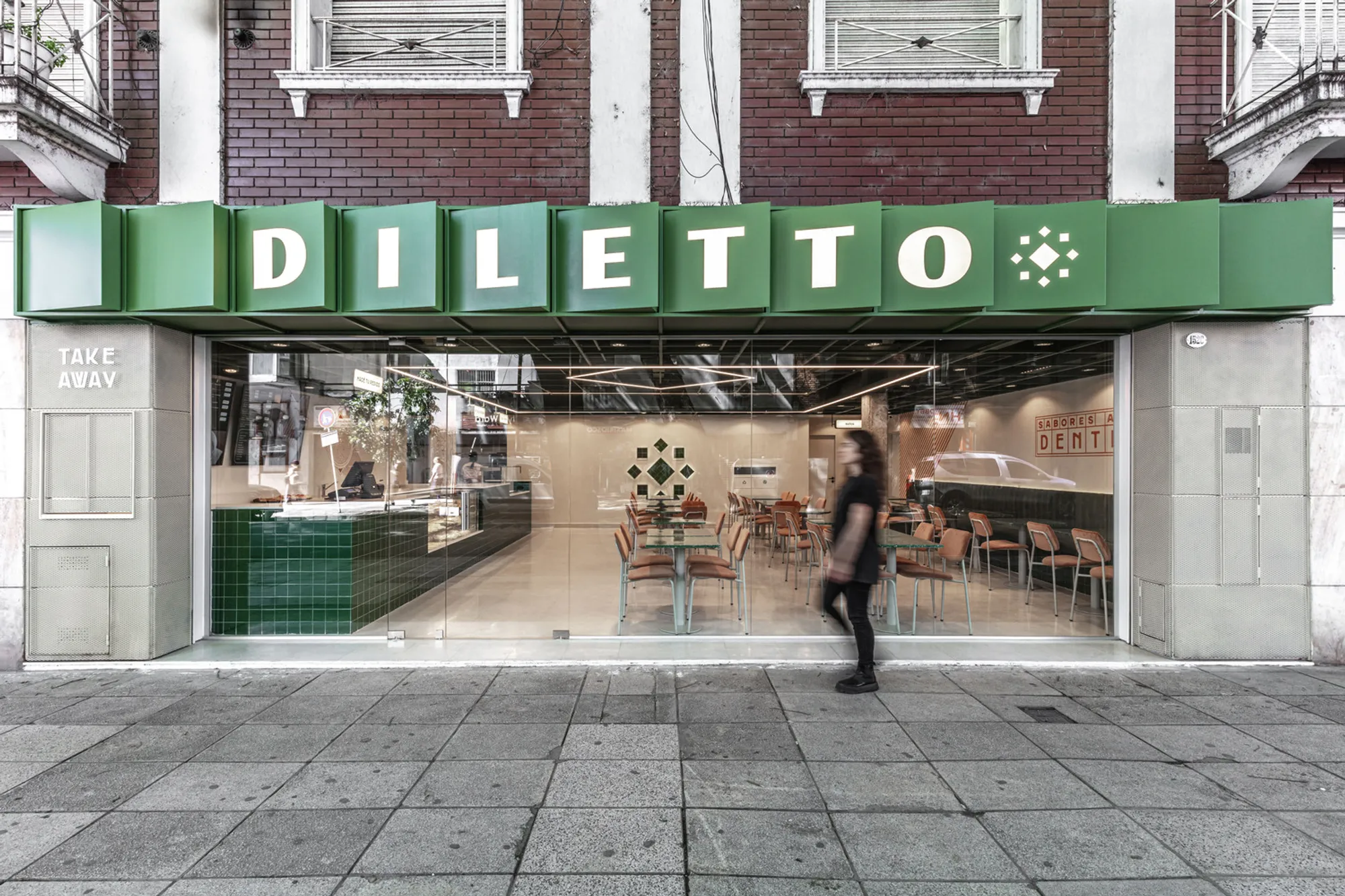 Diletto Pastas Barrio Chino: Contemporary Restaurant Interior Design in Buenos Aires by Cupla Arquitectura