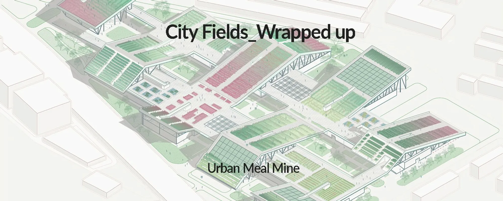 City Fields: Where Sloped Gardens and Market Halls Merge Agriculture into Urban Fabric