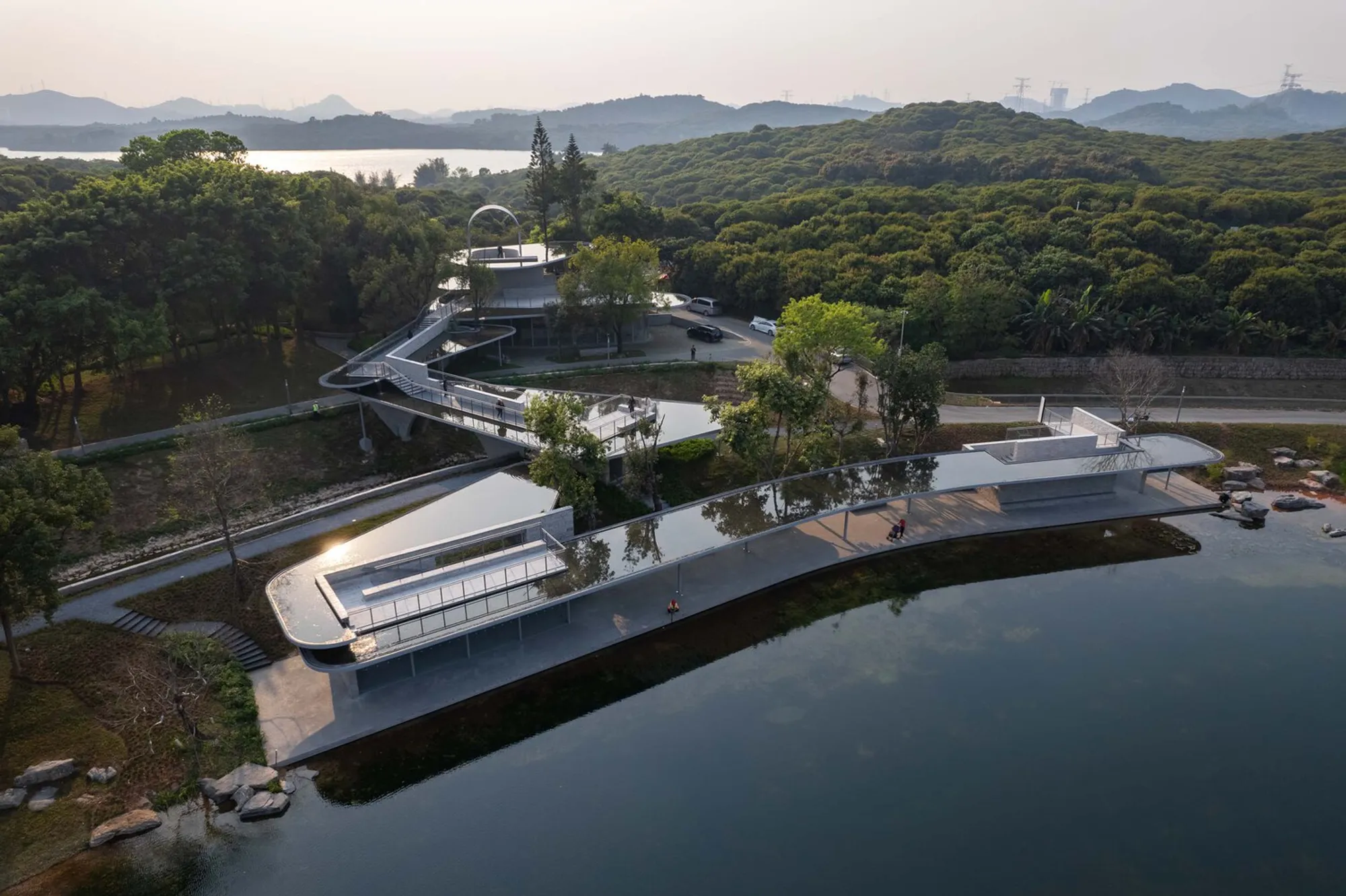 WENSHANDIESHUI Station of the XILI Lake Greenway by TJAD Original Design Studio