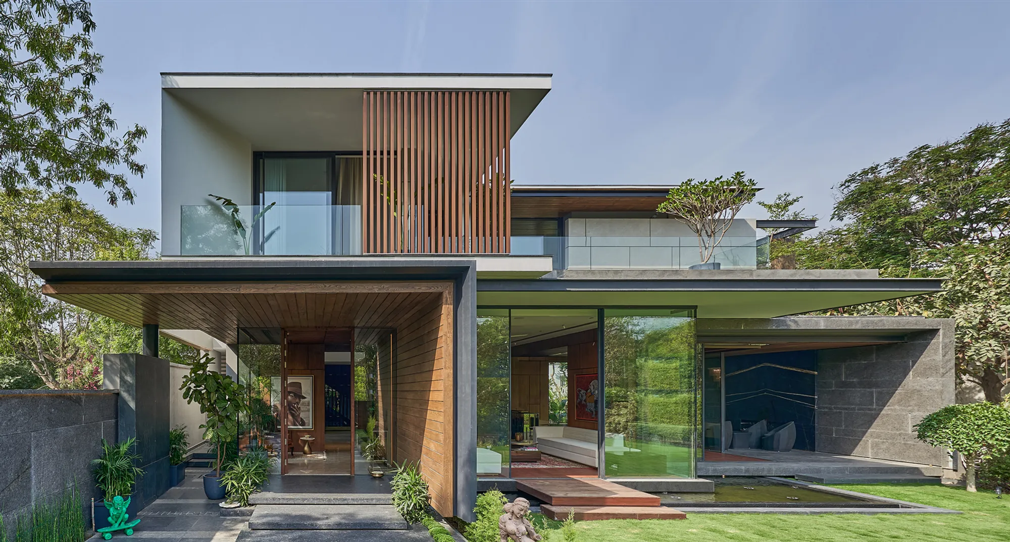 Corner House by DADA Partners – Contemporary Sustainable Living in New Delhi