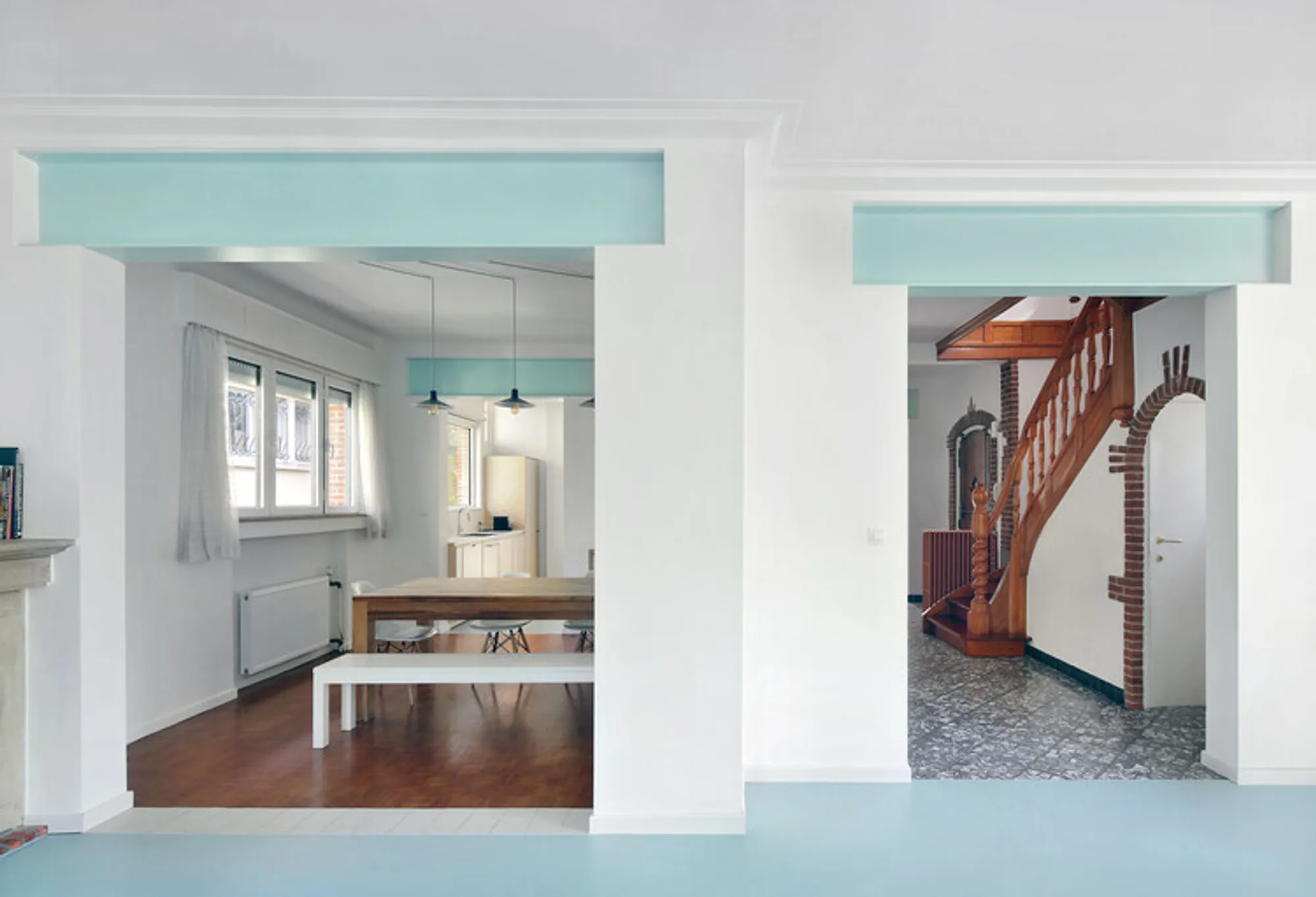 Meandering Furniture Villa Renovation by Atelier Tom Vanhee