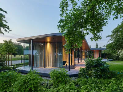 Floating Garden Pavilion House by Ippolito Fleitz Group