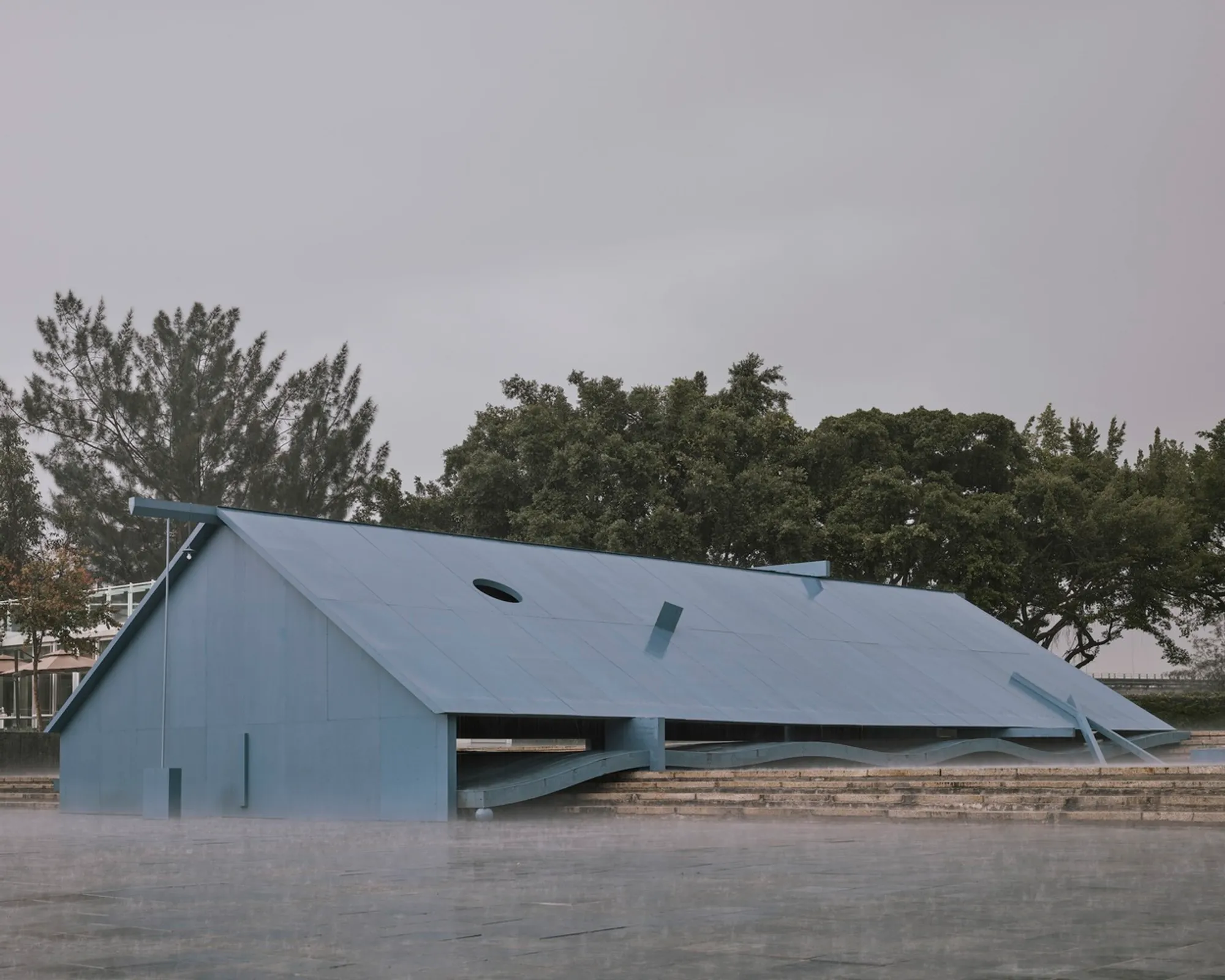 Blue House Pavilion by Wei Chieh Kung and Lydia Ya Chu Chang