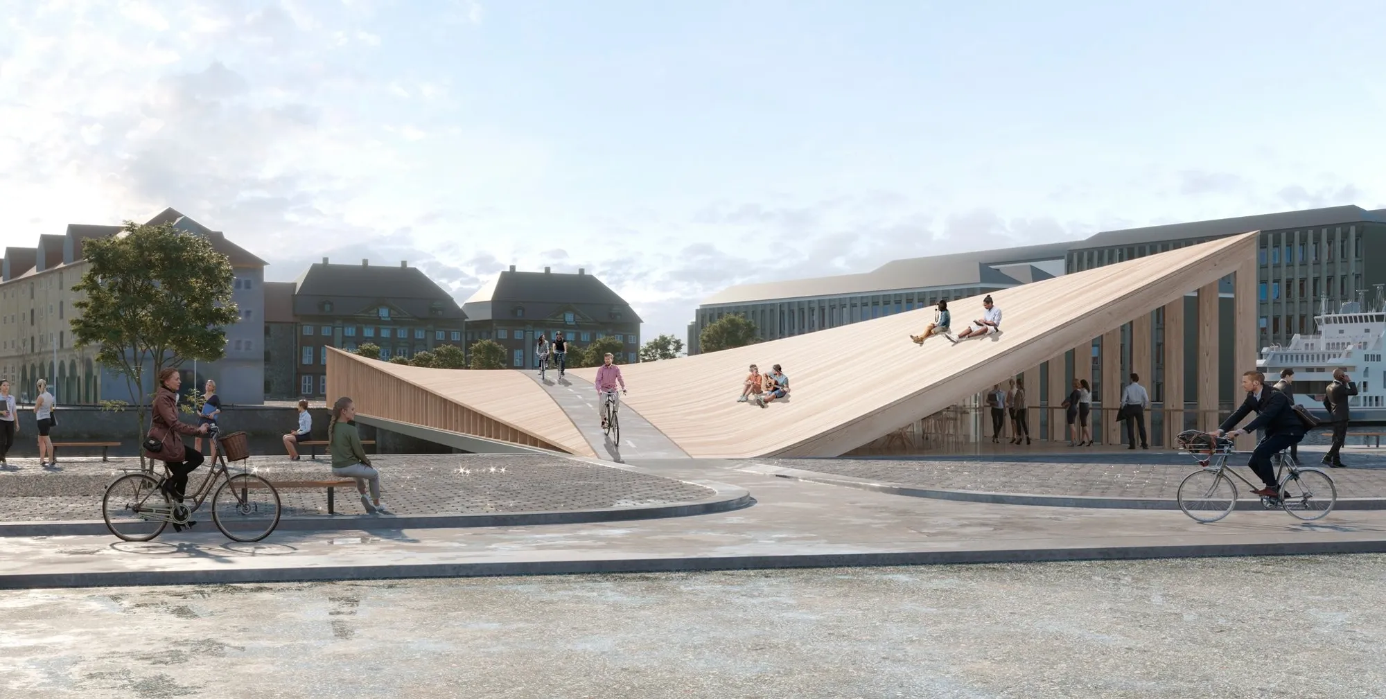 The Nordic Link: A Sustainable Bridge Design Redefining Urban Architecture in Copenhagen