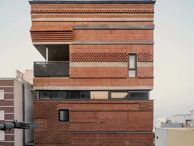 Tiered Realm House and Studio by Fictional Project: A Vertical Live-Work Architecture in Chennai