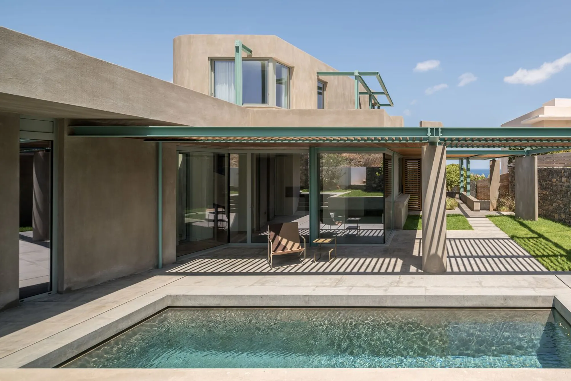 Pergola House by Entopos Architects: A Climate-Responsive Residential Extension in Crete