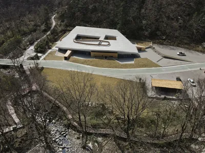 The Nature Education Center of Tangjiahe by CLAB Architects