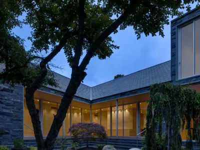 A Y-Shaped Home That Opens Three Ways to Detroit's Edge