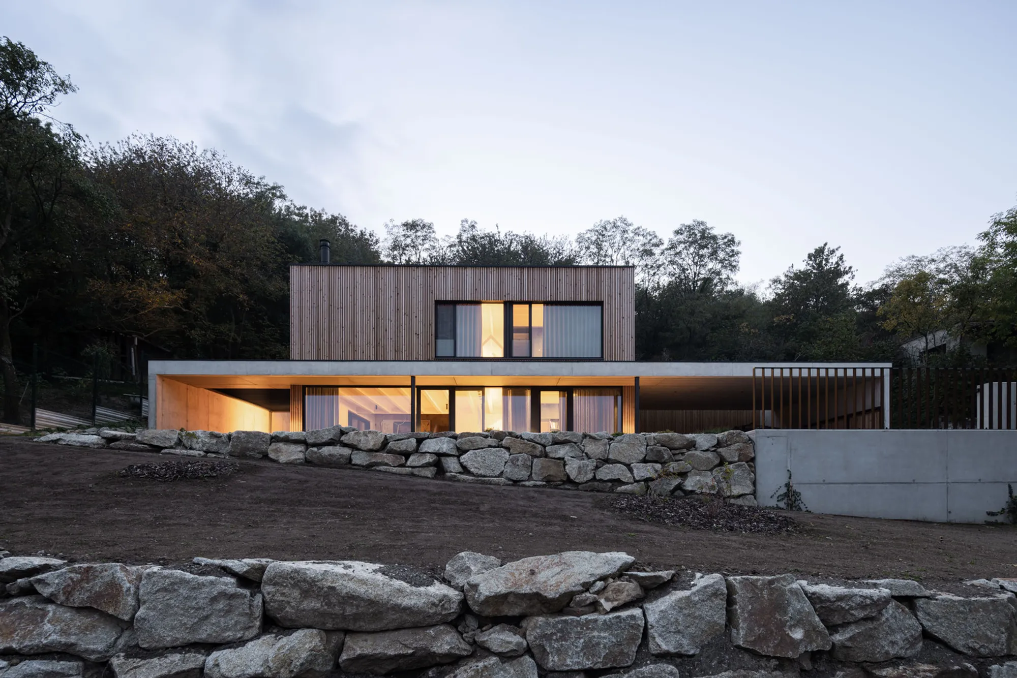 Dubravka House: gmb. | Modern Timber and Concrete Home in Bratislava