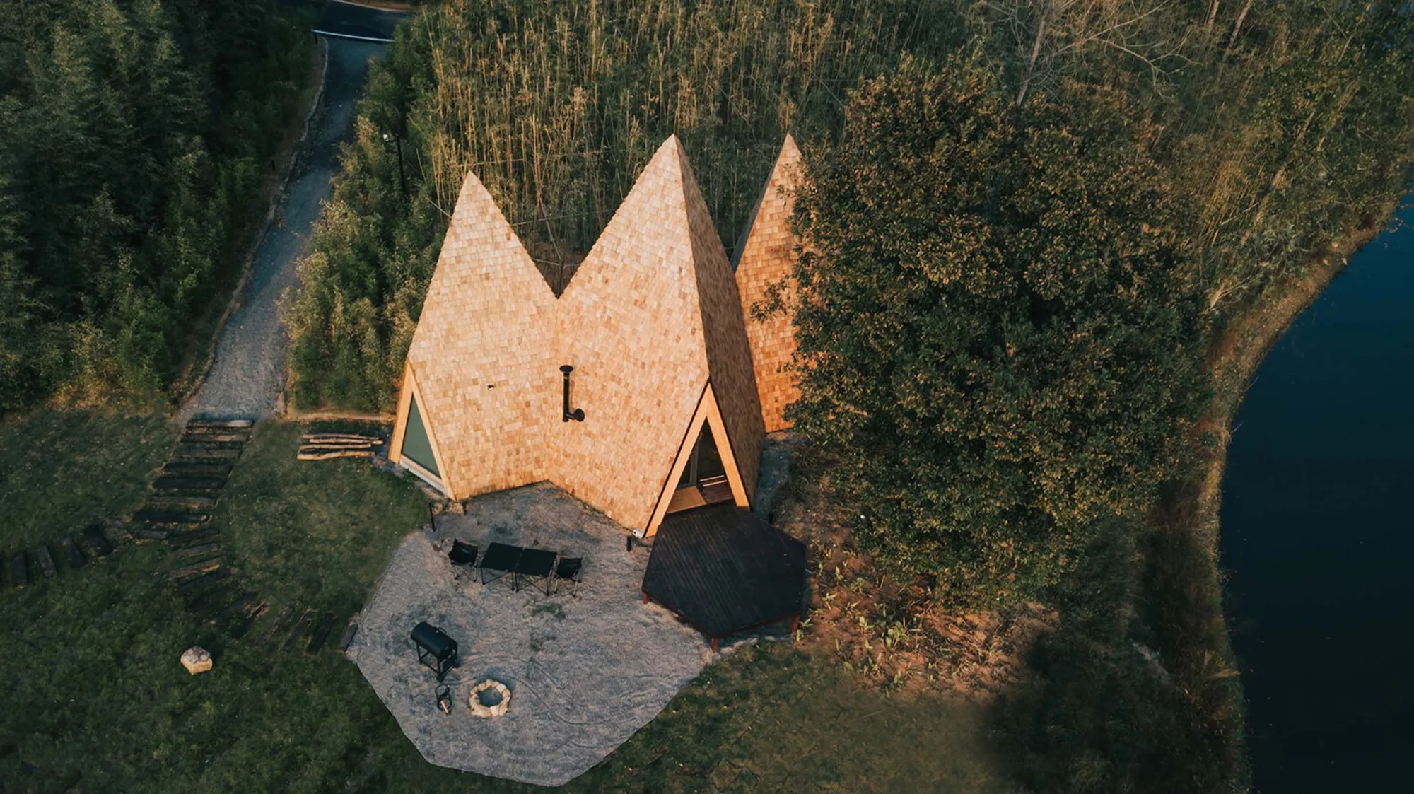 Sprite Cabin in Huanggang: A Nature-Inspired Wooden Retreat by Wiki World + Advanced Architecture Lab