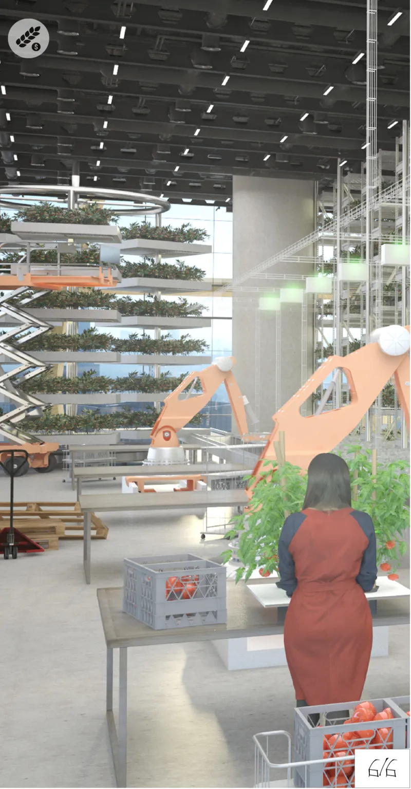 Automated cultivation systems integrate robotics and controlled environments to optimize food production within the vertical farm architecture.