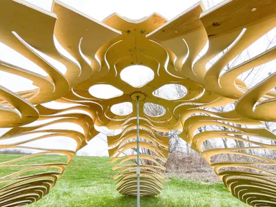 FLIM-FLAMS: Innovative Self-Assembling Timber Shells by Neal Lucas Hitch
