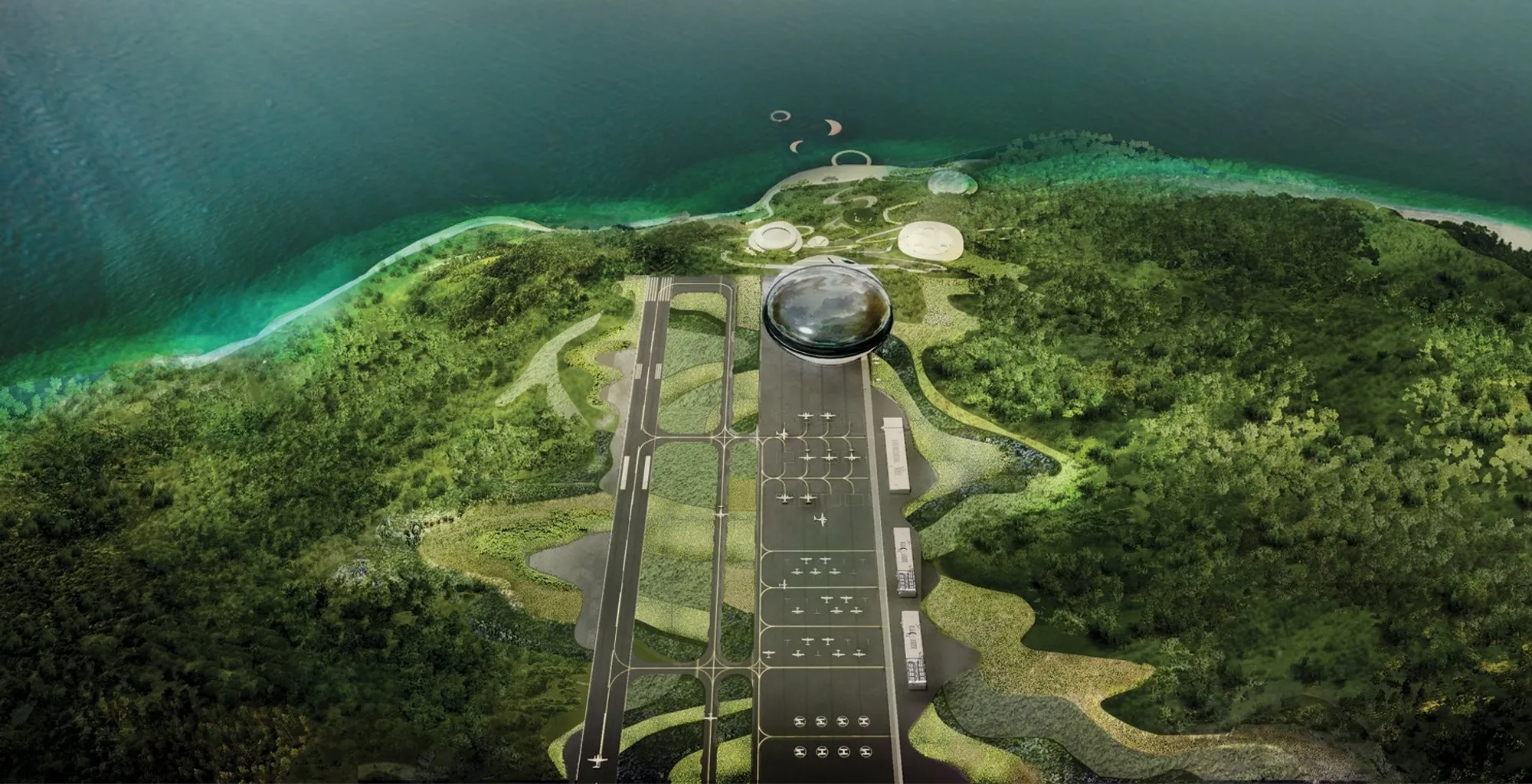 The Moon: A Sustainable Airport Design Reimagining Koh Phangan