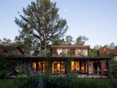 House Between Trees by Barbara Berson: A Harmonious Blend of Architecture and Nature