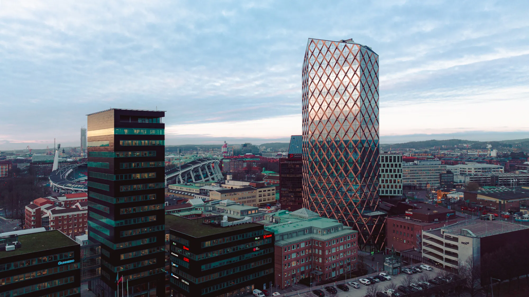 Kineum Office Building Gothenburg: A Dynamic Mixed-Use High-Rise by Reflex Arkitekter