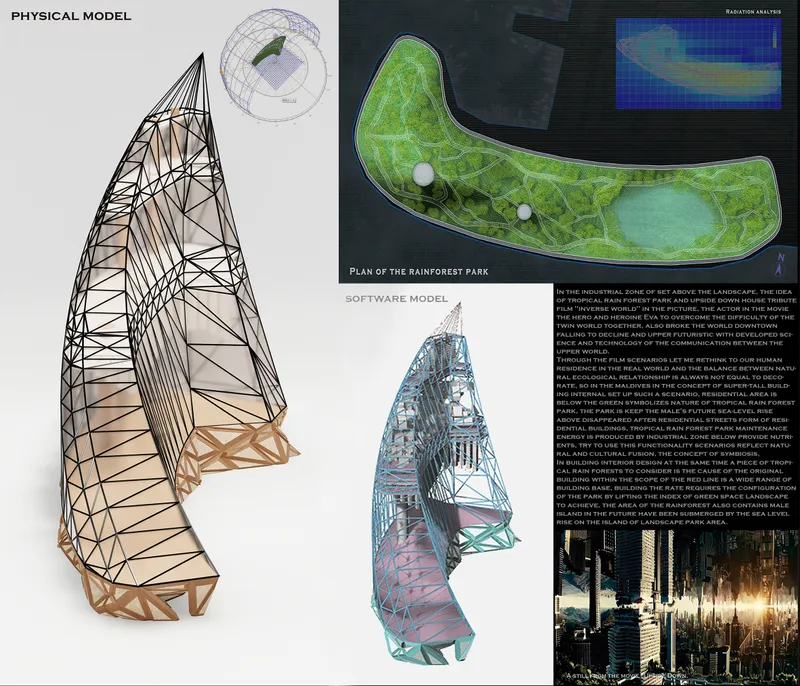 From physical model to computational analysis, the form evolves through performance-driven design.
