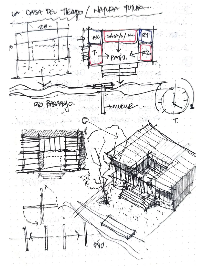 The House of Time by Natura Futura. Drawing: Kevin Araujo