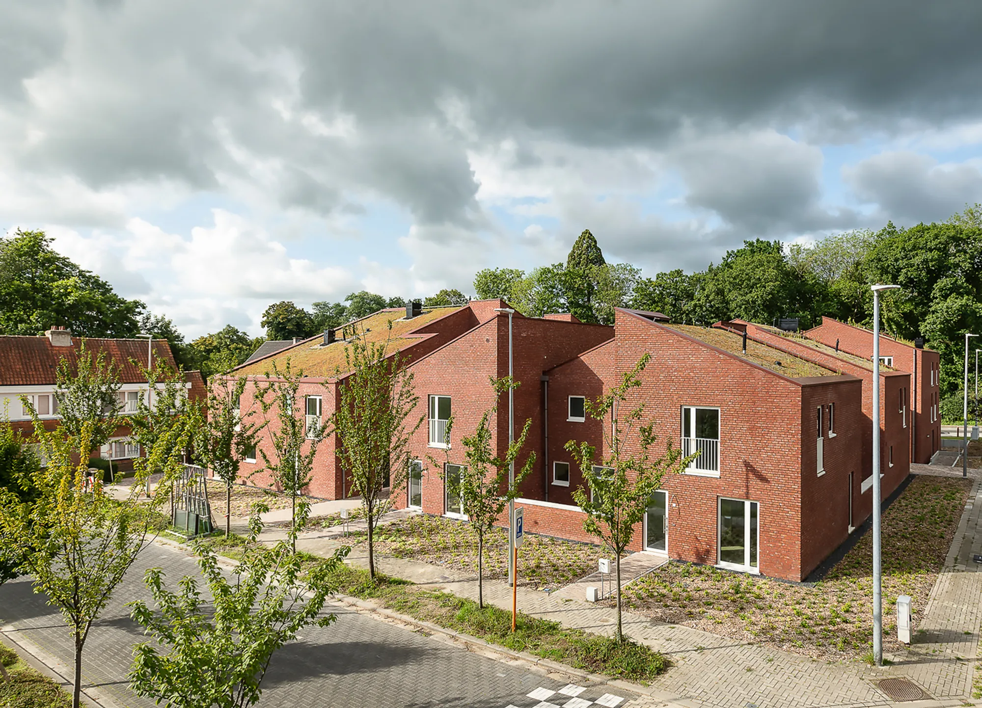 Dendermondse Volkswoningen Social Housing in Waasmunster by A2D Architects