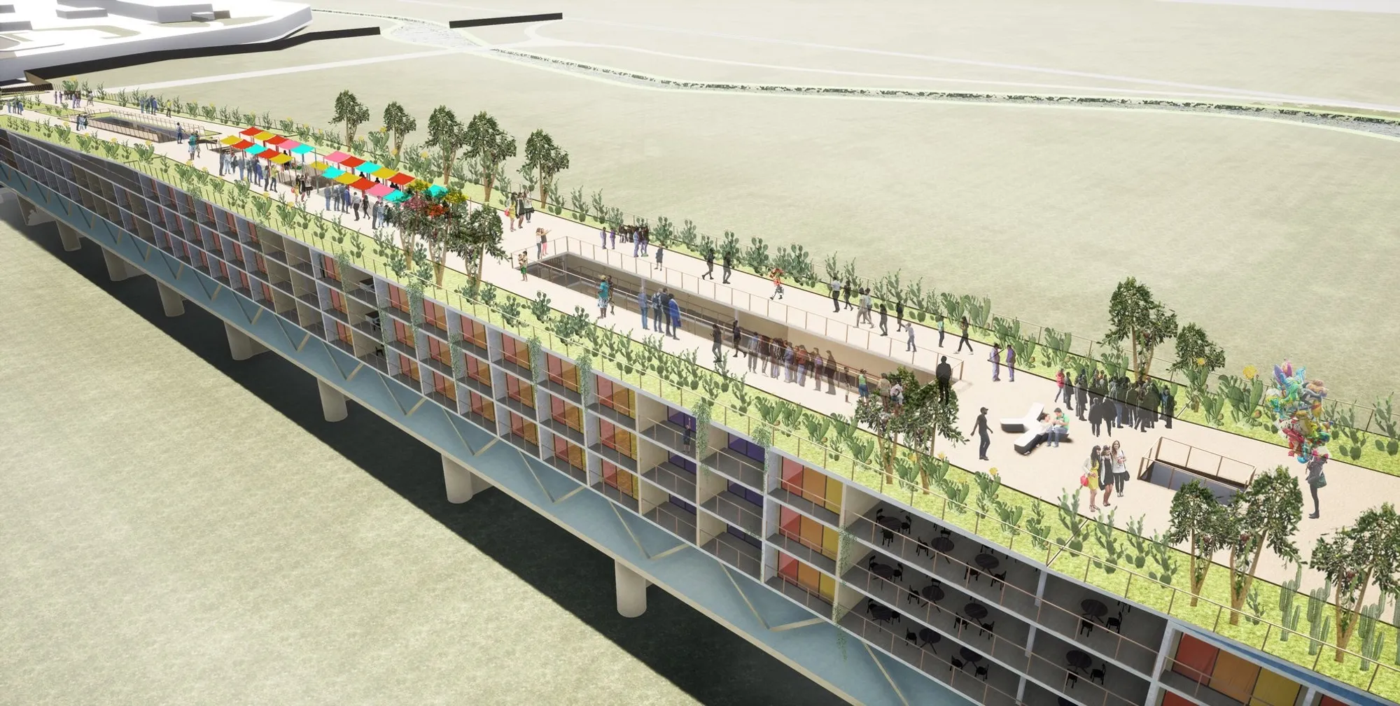 The Green Connector: Sustainable Refugee Housing Architecture Bridging Communities and Futures