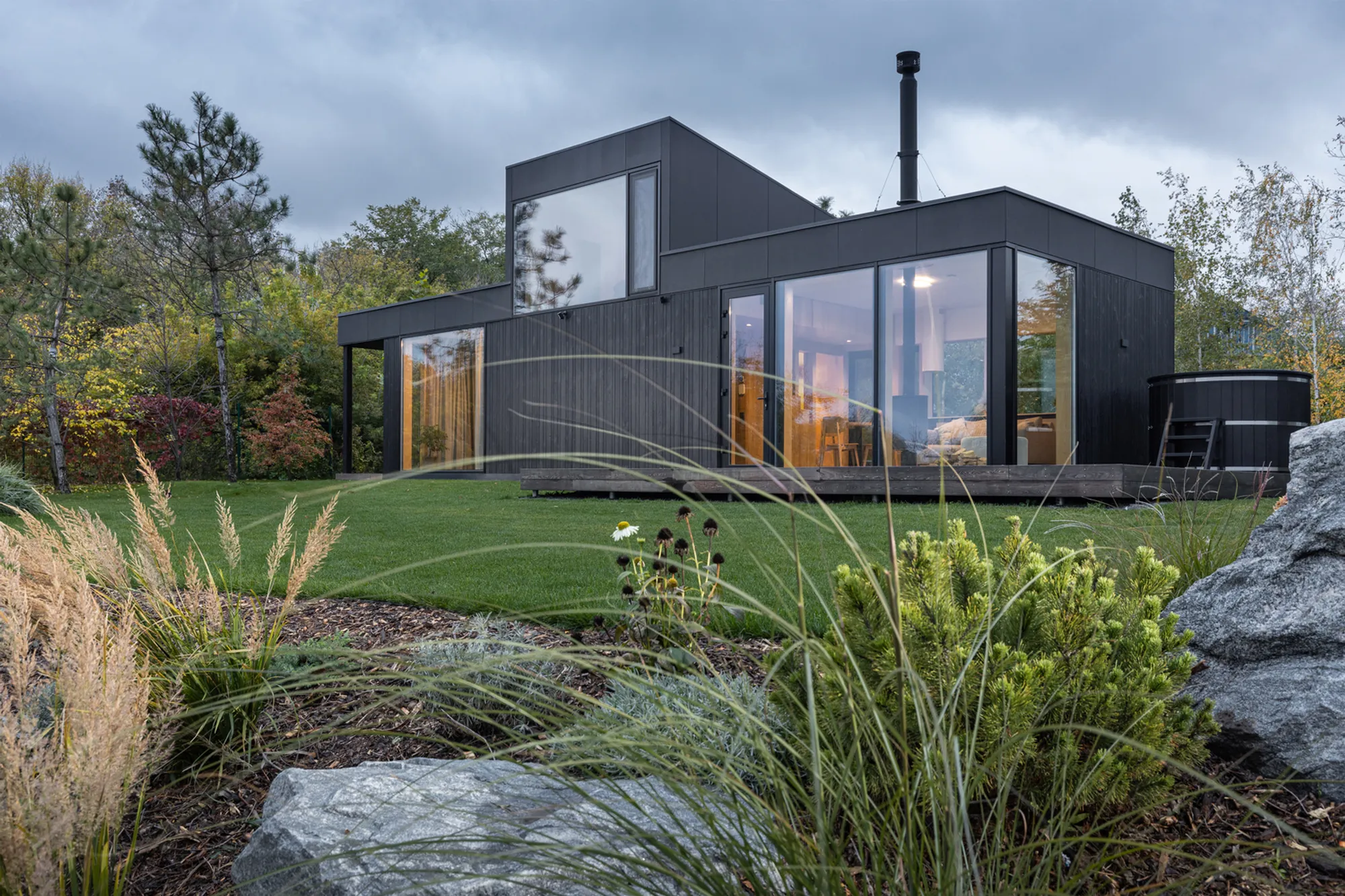 A-House by Klochenko Architects: Compact Riverfront Retreat with Nordic Minimalism and Smart Spatial Design