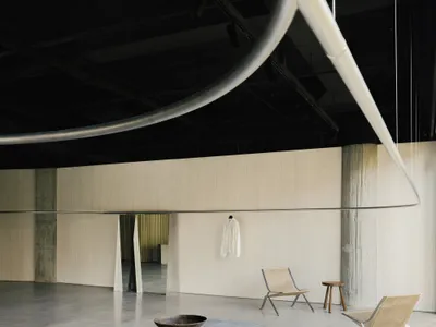 A Single Rail Defines YEARLY PLAN's Shanghai Home