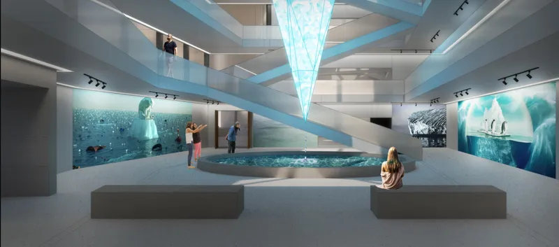 Immersive exhibition space translating climate data into spatial and experiential storytelling.