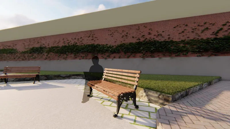 Classic Parisian benches and greenery reintroduce quiet moments of rest and reflection.