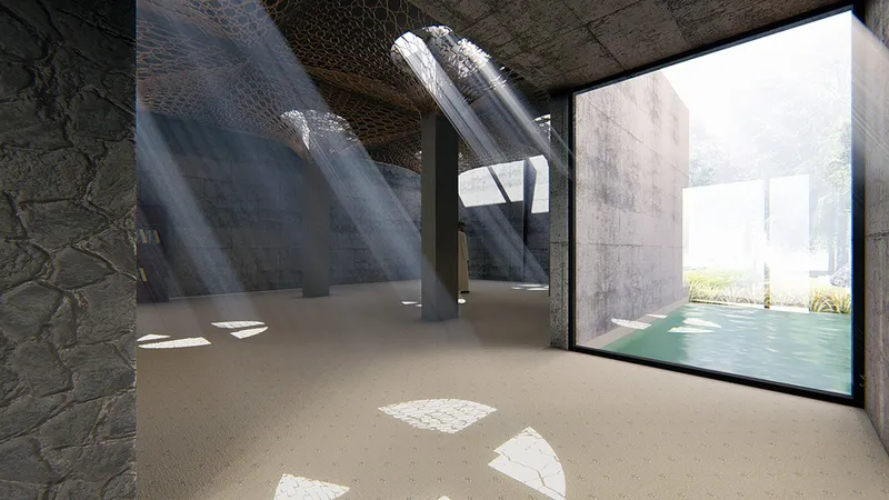 The play of light and shadow animates the space and activates the senses, In this way, an aspect of Islamic tradition is revealed through 21st-century technology.
