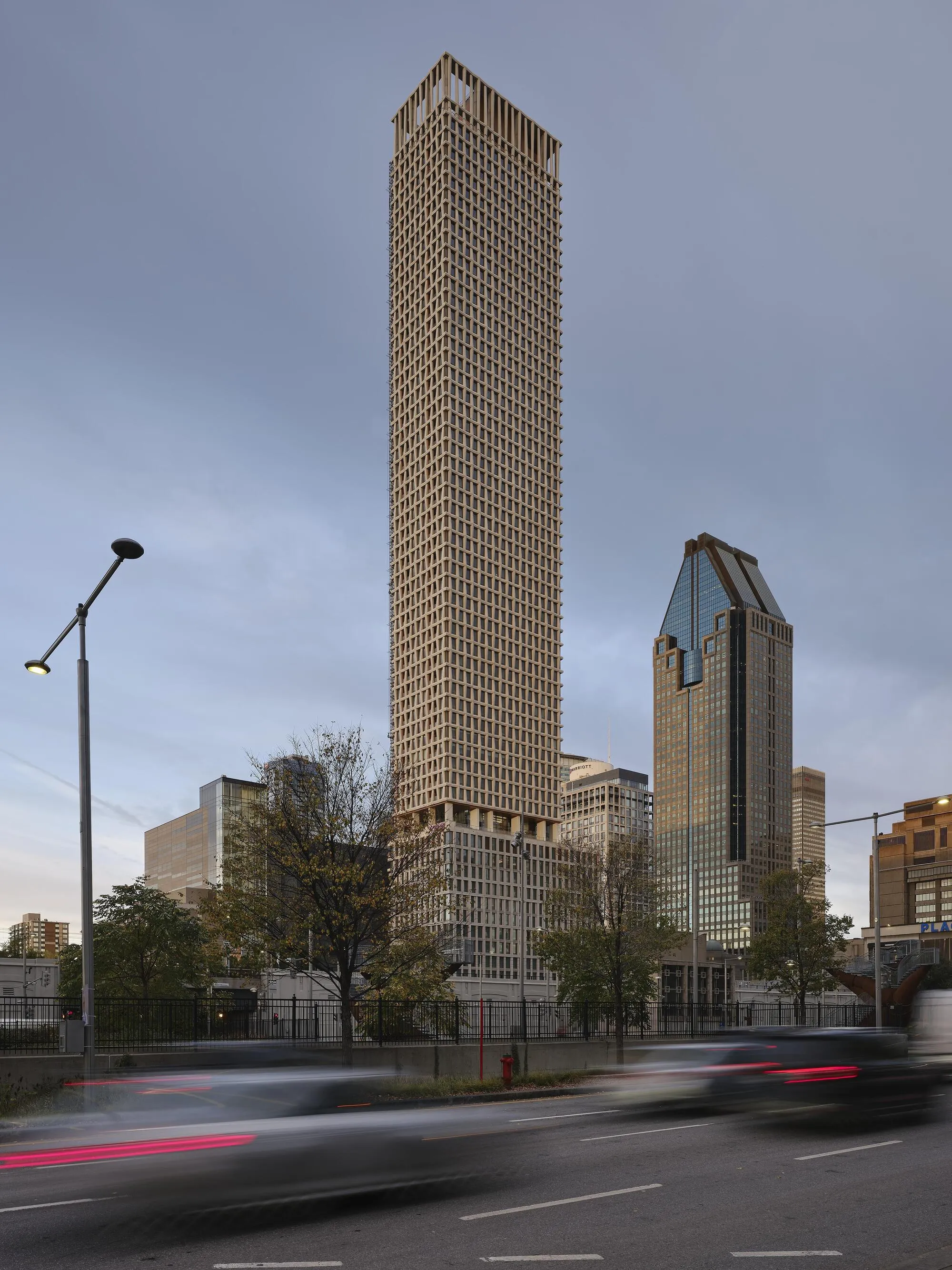 Chevalier Morales Wraps a Montreal Tower in a Zigzag Precast Concrete Veil