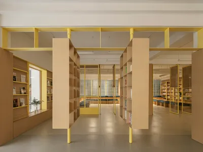 Modum Atelier Treats a 1970s Chengdu School Library Like a Pocket Park Full of Oversized Furniture