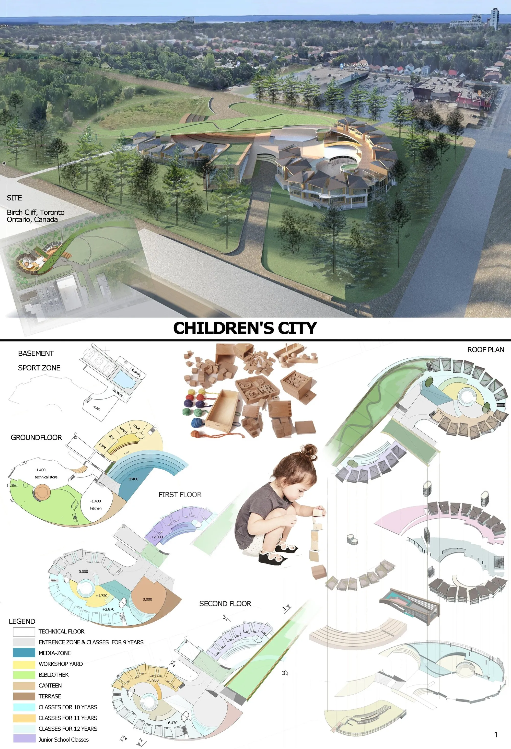 Children's City: Sustainable School Architecture Redefining Learning Through Open and Adaptive Spaces