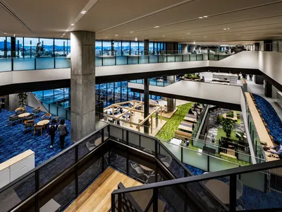 Nikken Sekkei Builds a 560,000 m² Innovation Hub for Subaru around a Giant Social Atrium