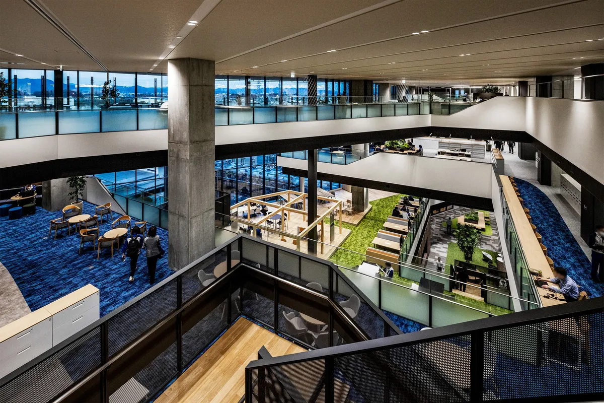 Nikken Sekkei Builds a 560,000 m² Innovation Hub for Subaru around a Giant Social Atrium